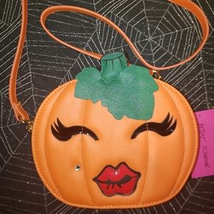 Pumpkin purse Betsey Johnson